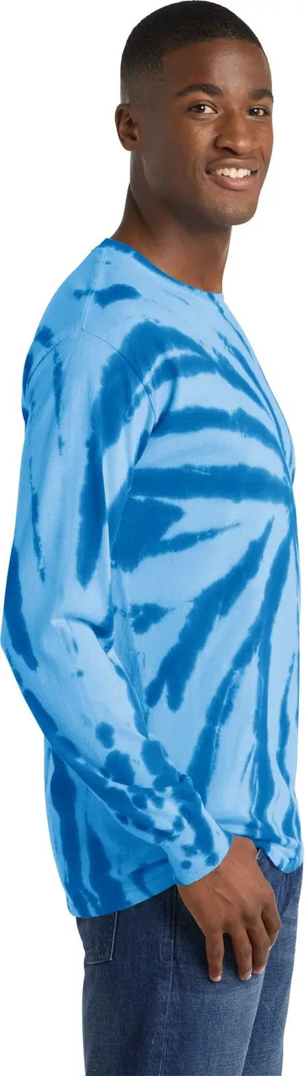 Port & Company Pc147ls co Tie-dye Long Sleeve Tee - Royal