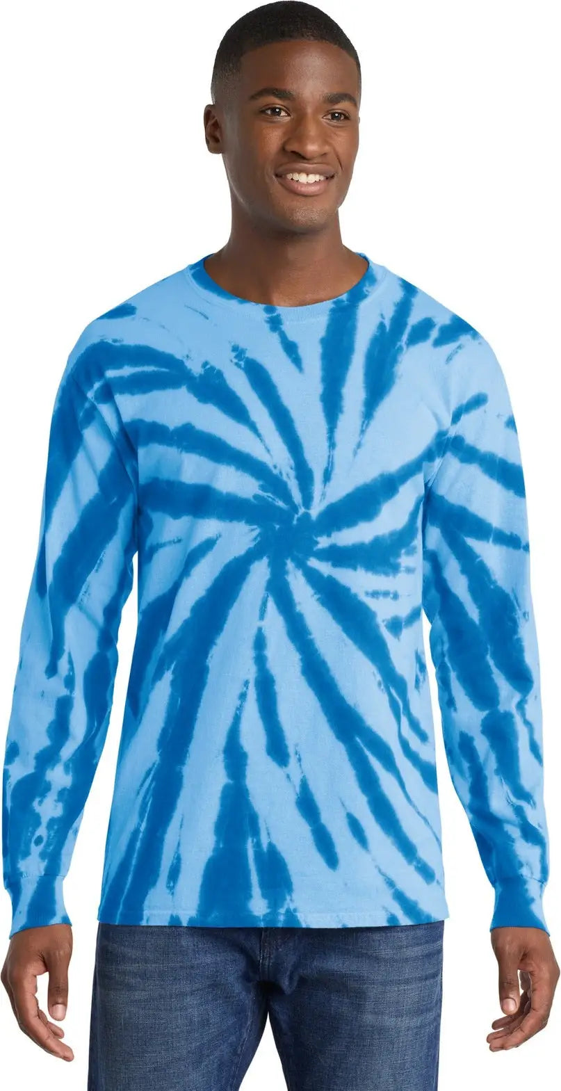 Port & Company Pc147ls co Tie-dye Long Sleeve Tee - Royal