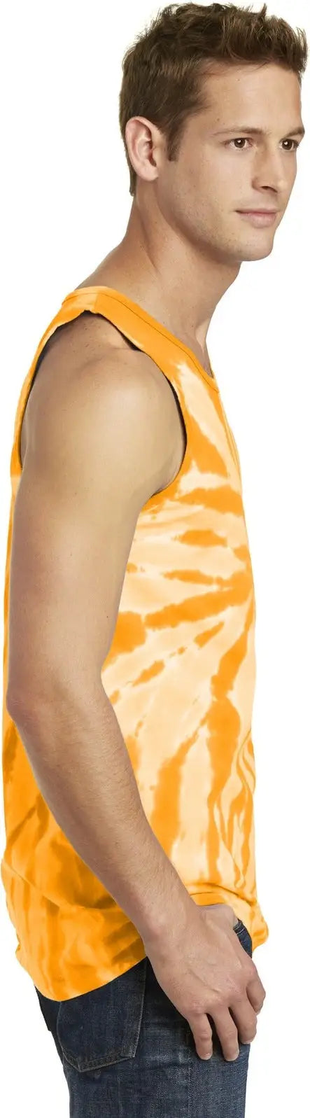Port & Company Pc147tt co Tie-dye Tank Top - Gold
