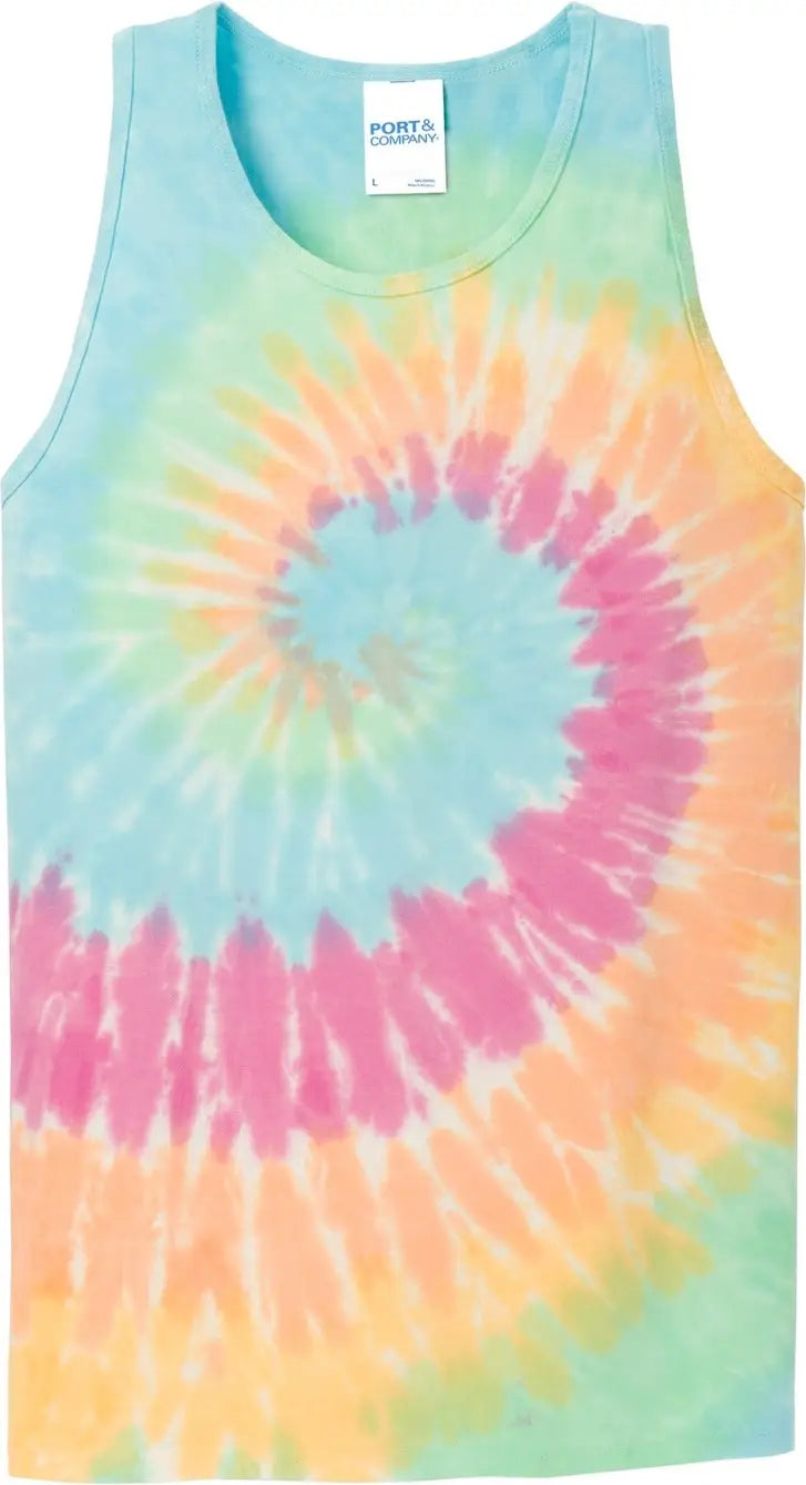 Port & Company Pc147tt co Tie-dye Tank Top - Pastel Rainbow