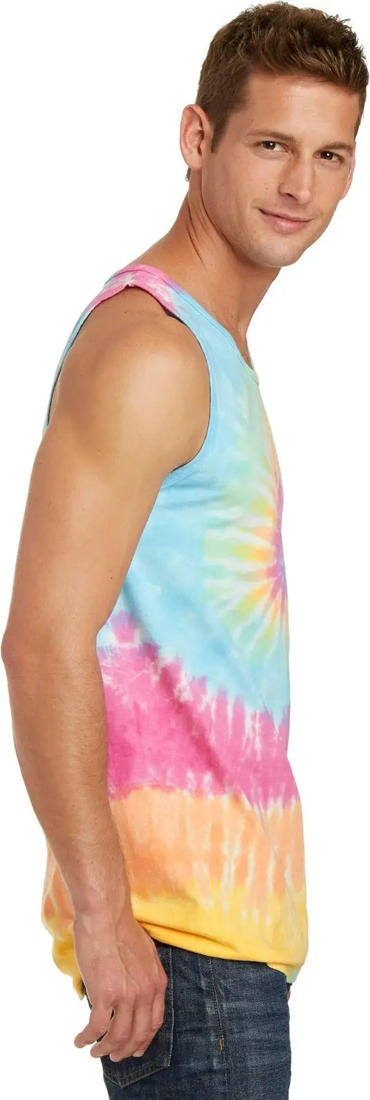Port & Company Pc147tt co Tie-dye Tank Top - Pastel Rainbow