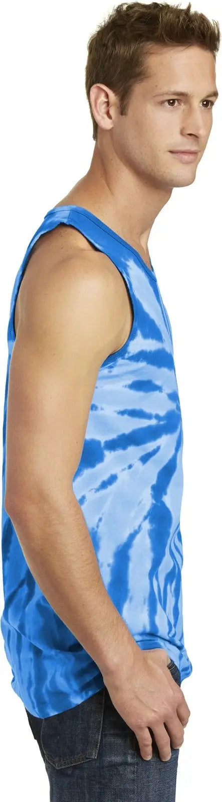 Port & Company Pc147tt co Tie-dye Tank Top - Royal