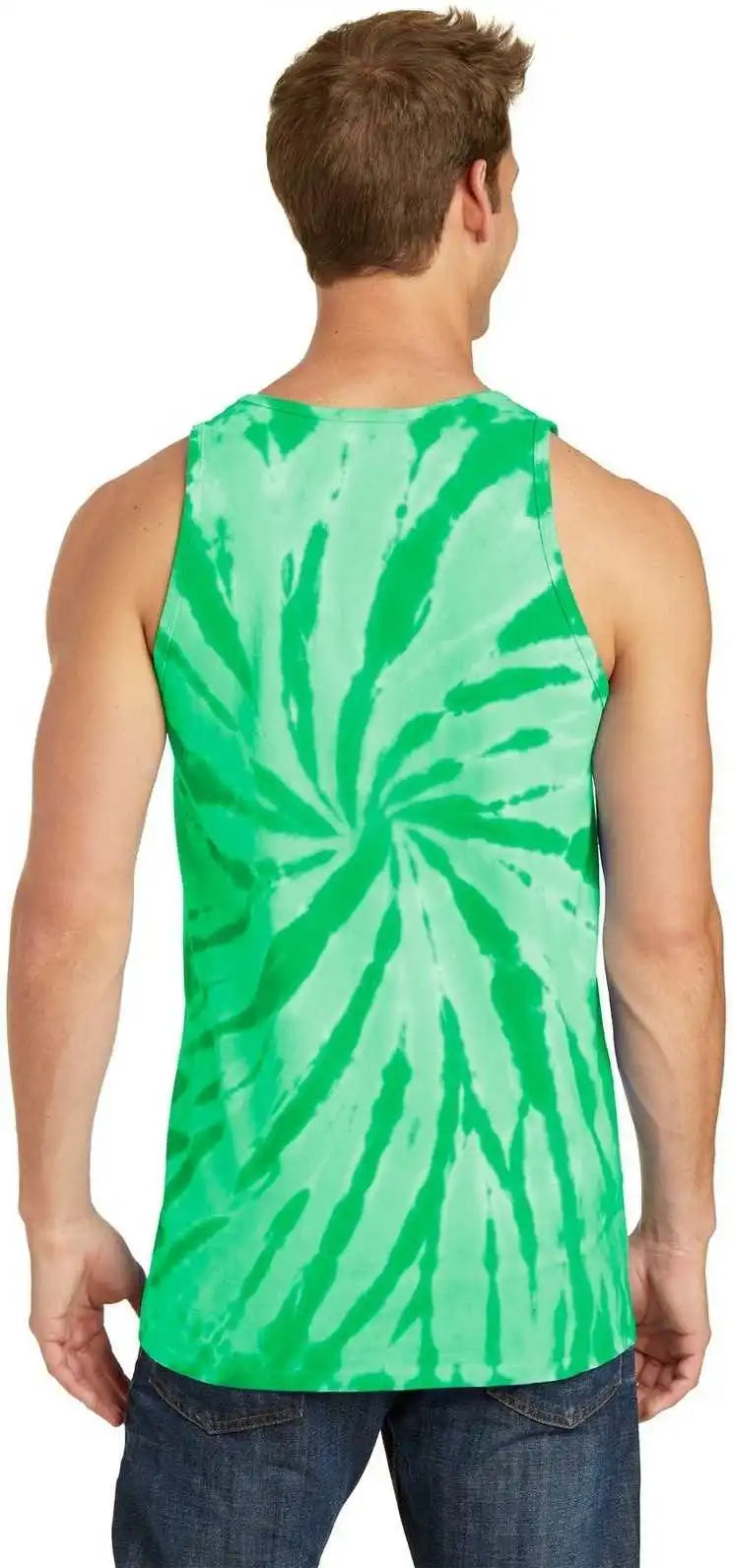Port &amp; Company Pc147tt Tie-dye Tank Top - Kelly