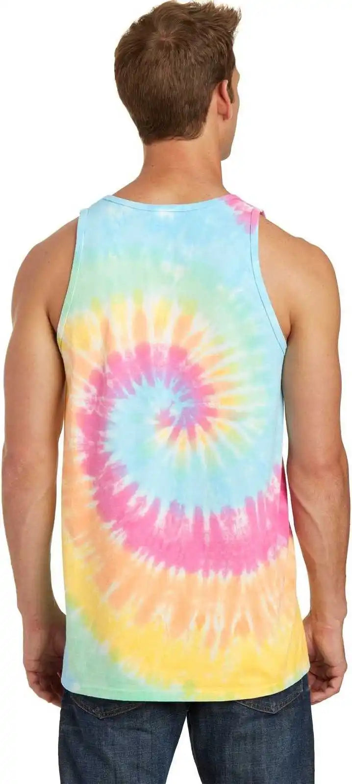 Port & Company Pc147tt Tie-dye Tank Top - Pastel Rainbow