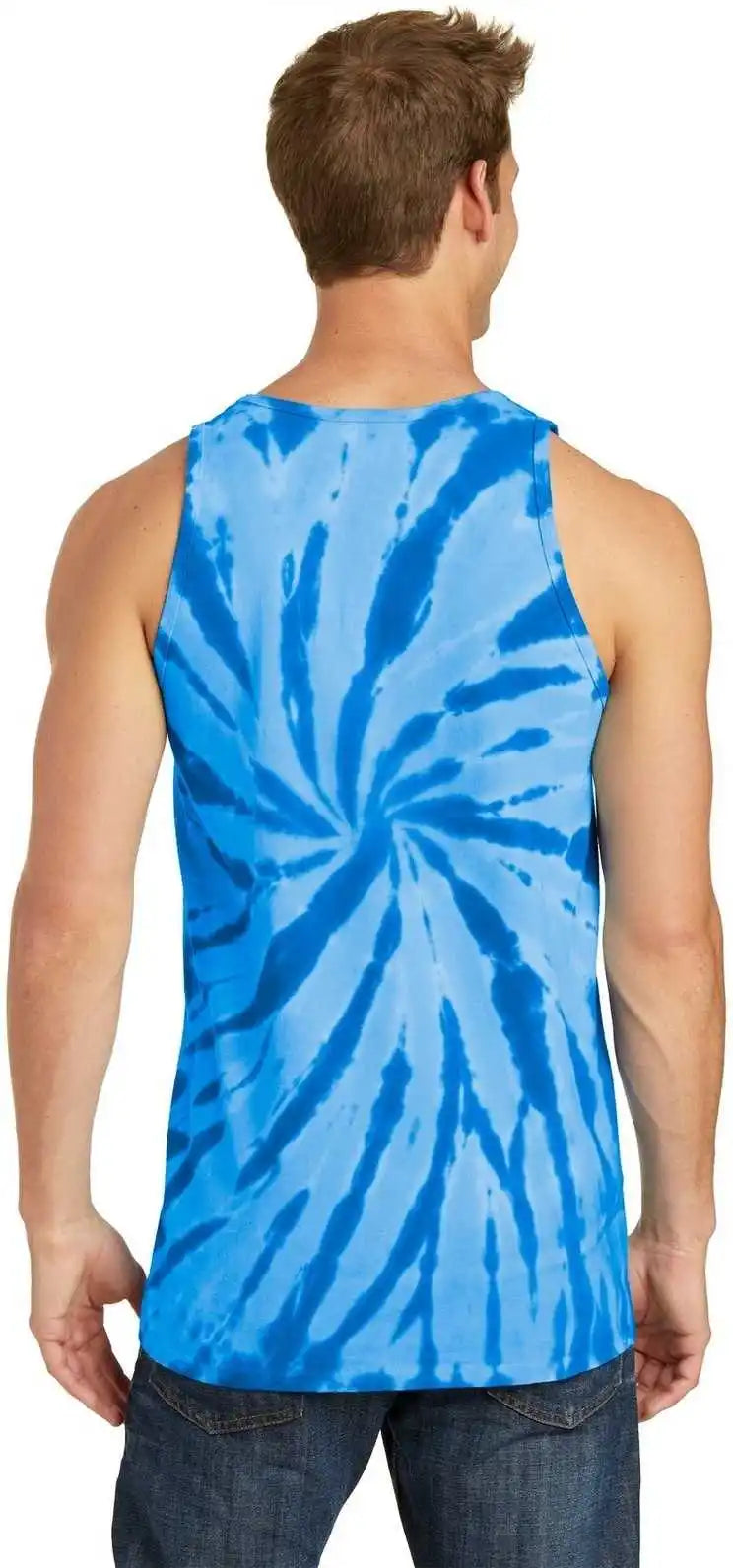 Port & Company Pc147tt Tie Dye Tank Top Royal