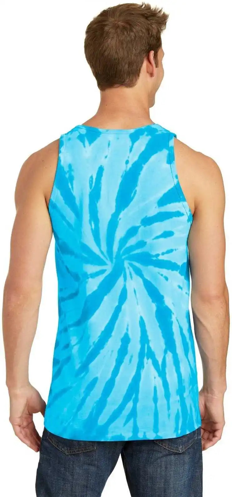 Port & Company Pc147tt Tie-dye Tank Top - Turquoise