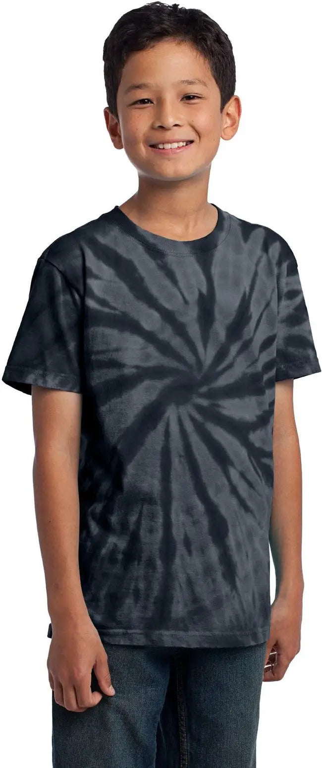 Port & Company Pc147y co Youth Tie-dye Tee - Black
