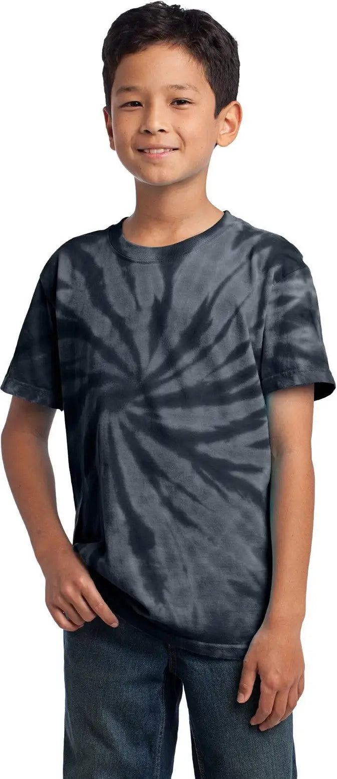 Port & Company Pc147y co Youth Tie-dye Tee - Black - Xs
