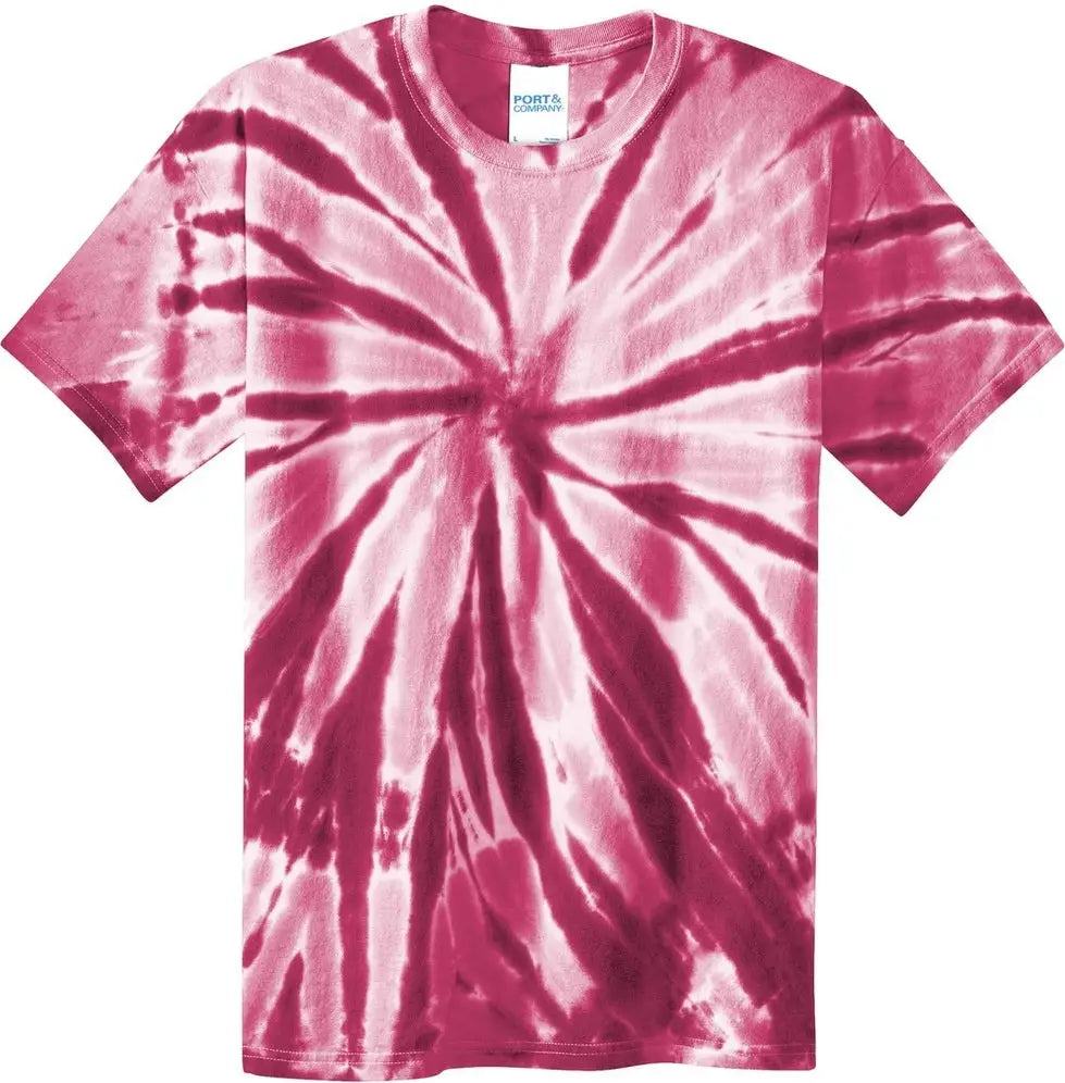 Port & Company Pc147y co Youth Tie-dye Tee - Maroon