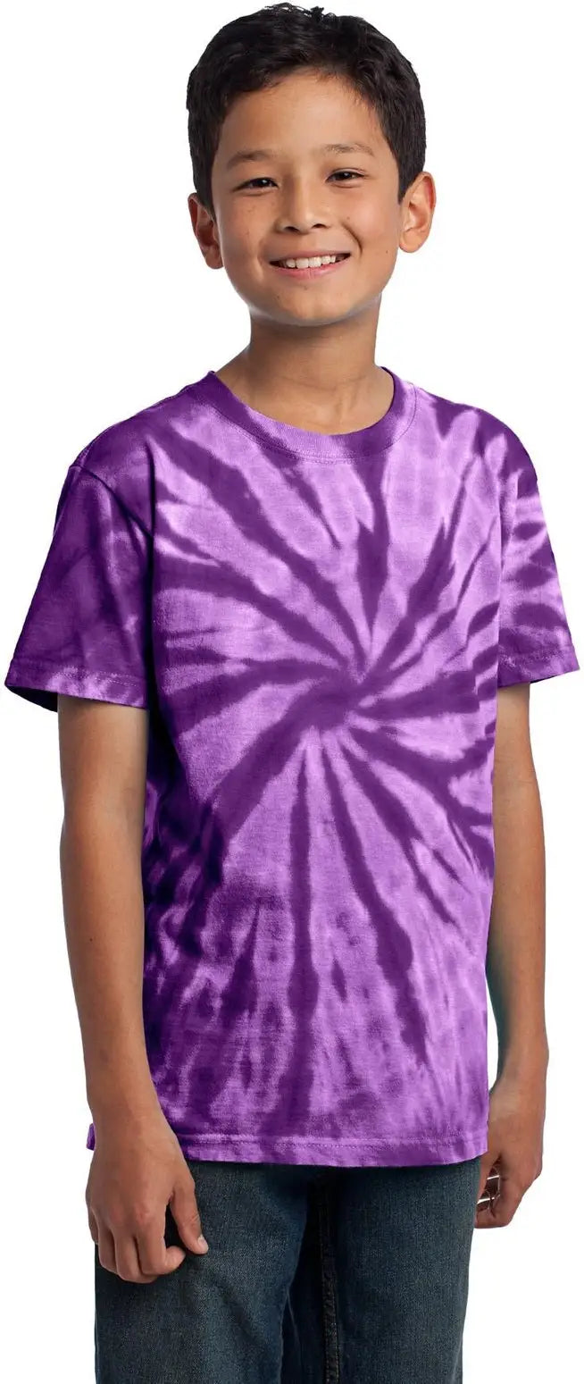 Port & Company Pc147y co Youth Tie-dye Tee - Purple