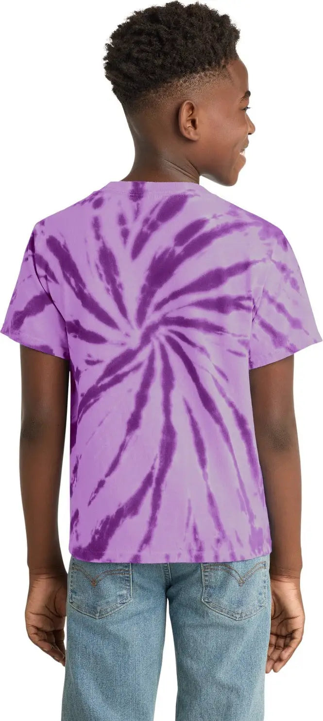 Port & Company Pc147y co Youth Tie-dye Tee - Purple