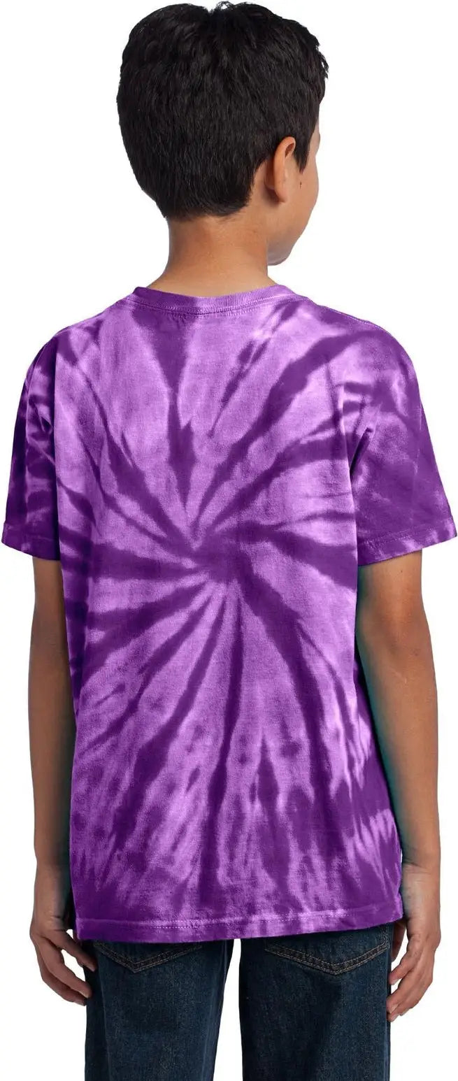 Port & Company Pc147y co Youth Tie-dye Tee - Purple