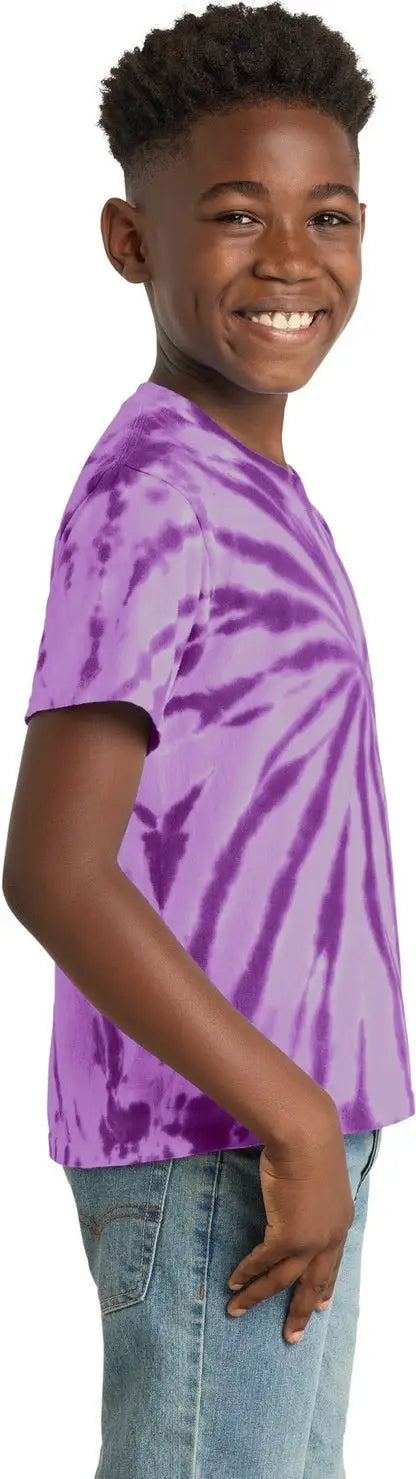 Port & Company Pc147y co Youth Tie-dye Tee - Purple