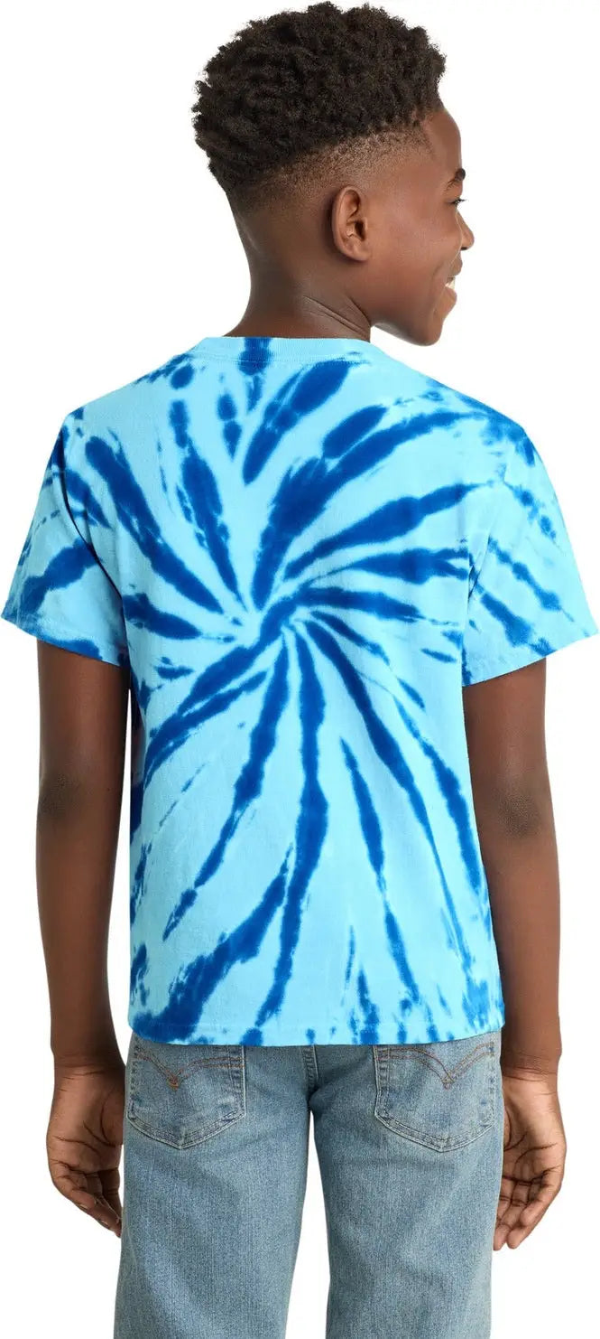 Port & Company Pc147y co Youth Tie-dye Tee - Royal
