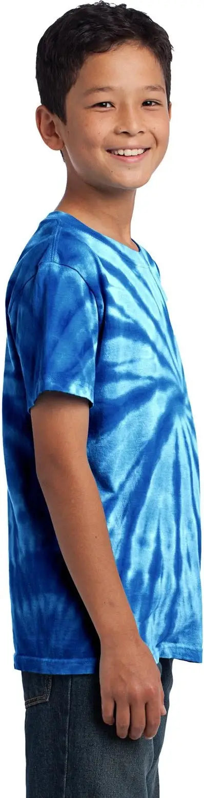 Port & Company Pc147y co Youth Tie-dye Tee - Royal