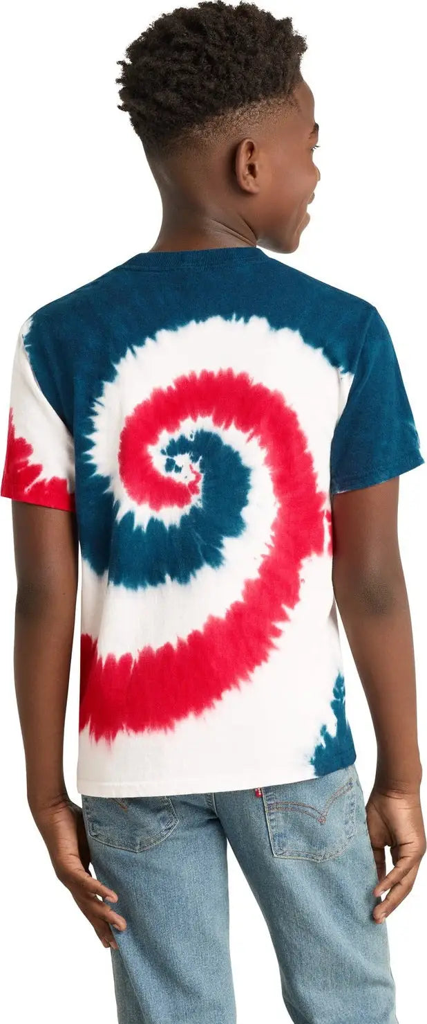 Port & Company Pc147y co Youth Tie-dye Tee - Usa Rainbow