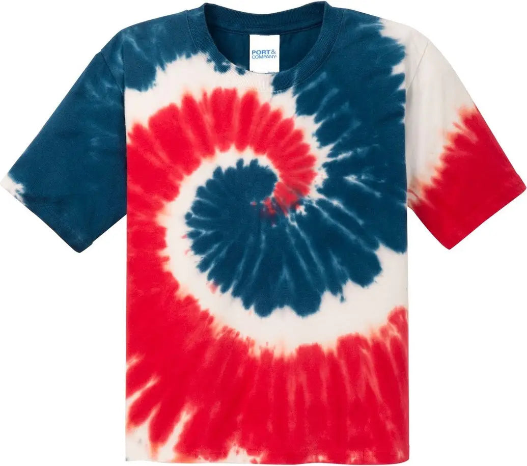 Port & Company Pc147y co Youth Tie-dye Tee - Usa Rainbow