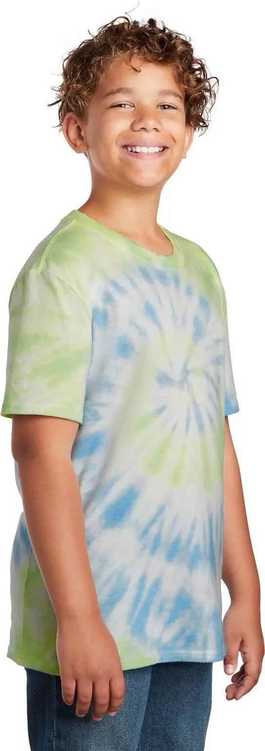 Port & Company Pc147y co Youth Tie-dye Tee - Watercolor Spiral