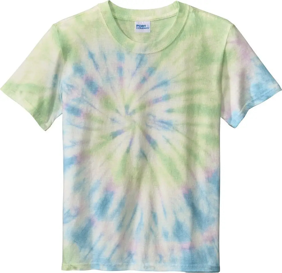 Port & Company Pc147y co Youth Tie-dye Tee - Watercolor Spiral