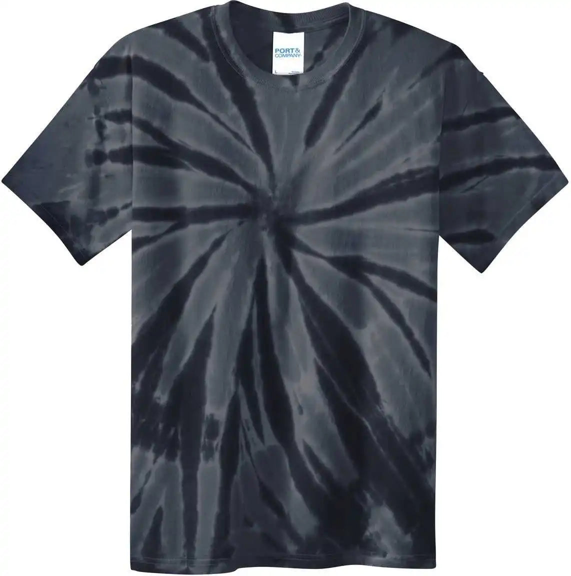 Port &amp; Company Pc147y Youth Tie Dye Tee Black