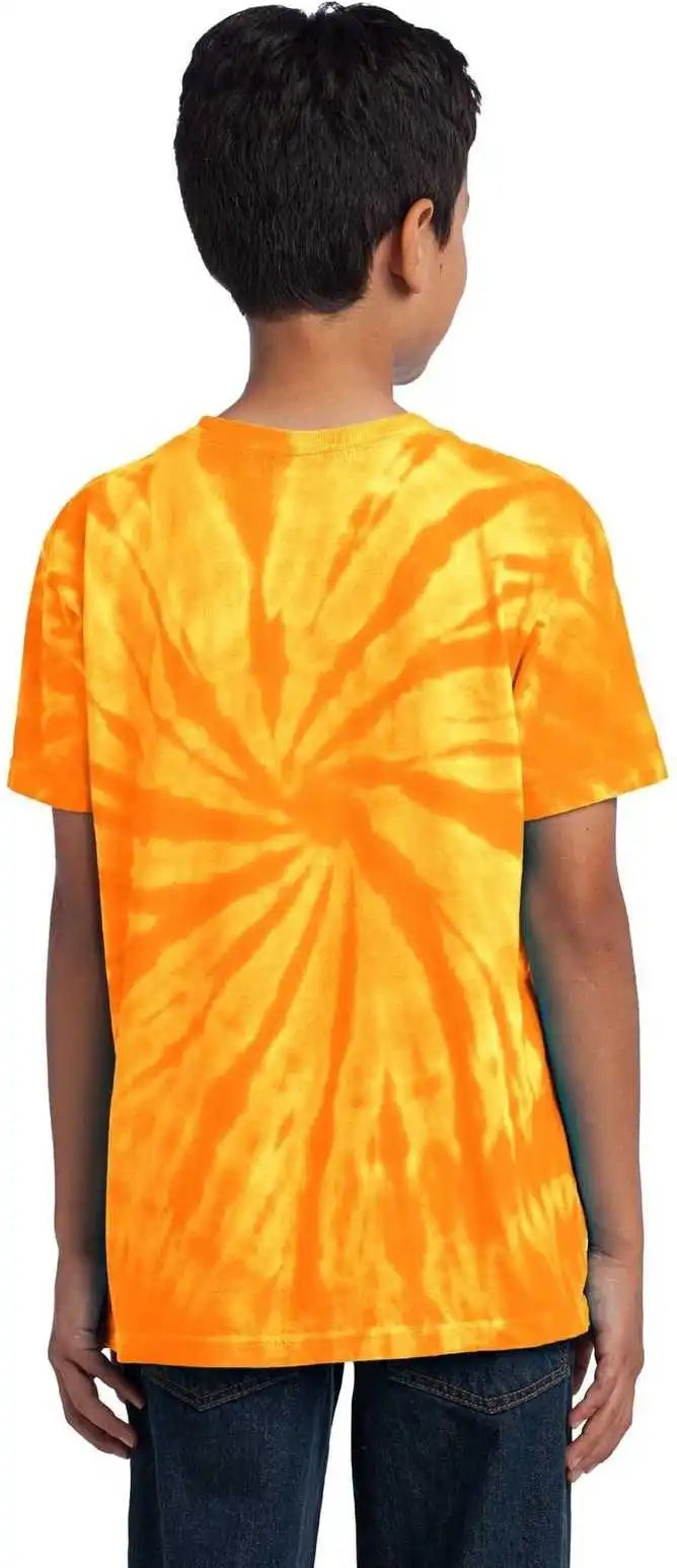 Port & Company Pc147y Youth Tie Dye Tee Gold