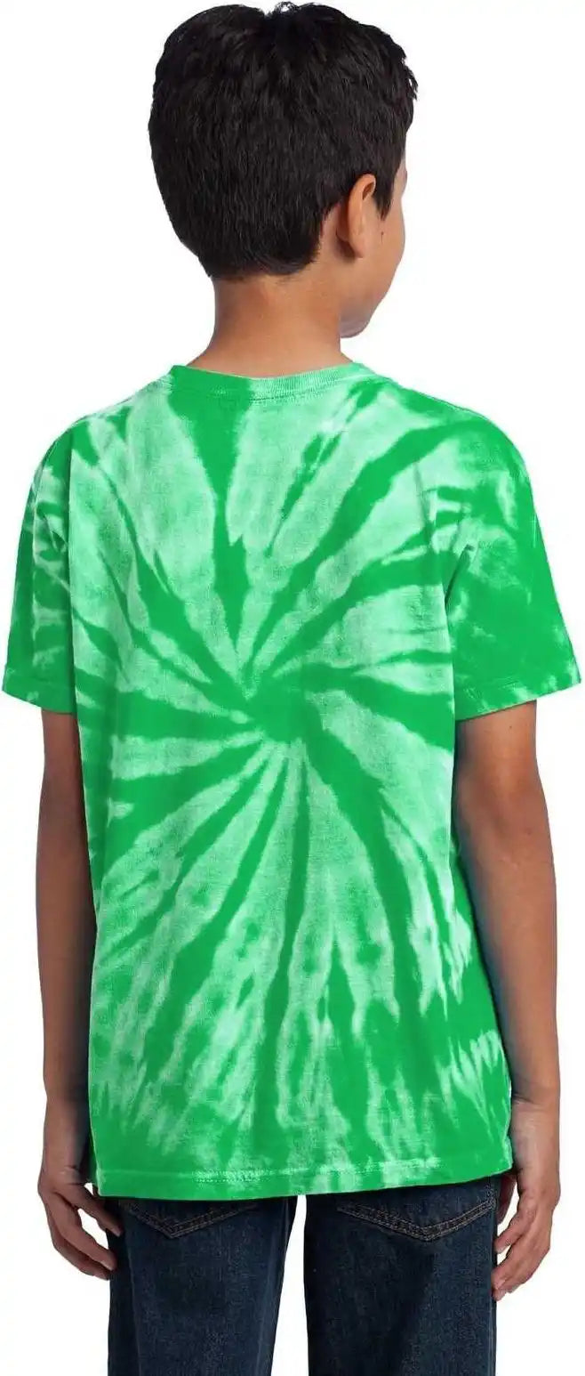 Port &amp; Company Pc147y Youth Tie Dye Tee Kelly