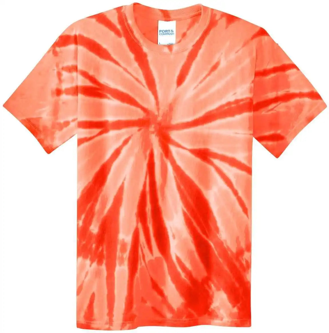 Port &amp; Company Pc147y Youth Tie Dye Tee Orange