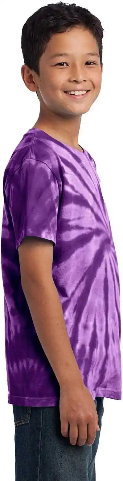 Port & Company Pc147y Youth Tie-dye Tee - Purple