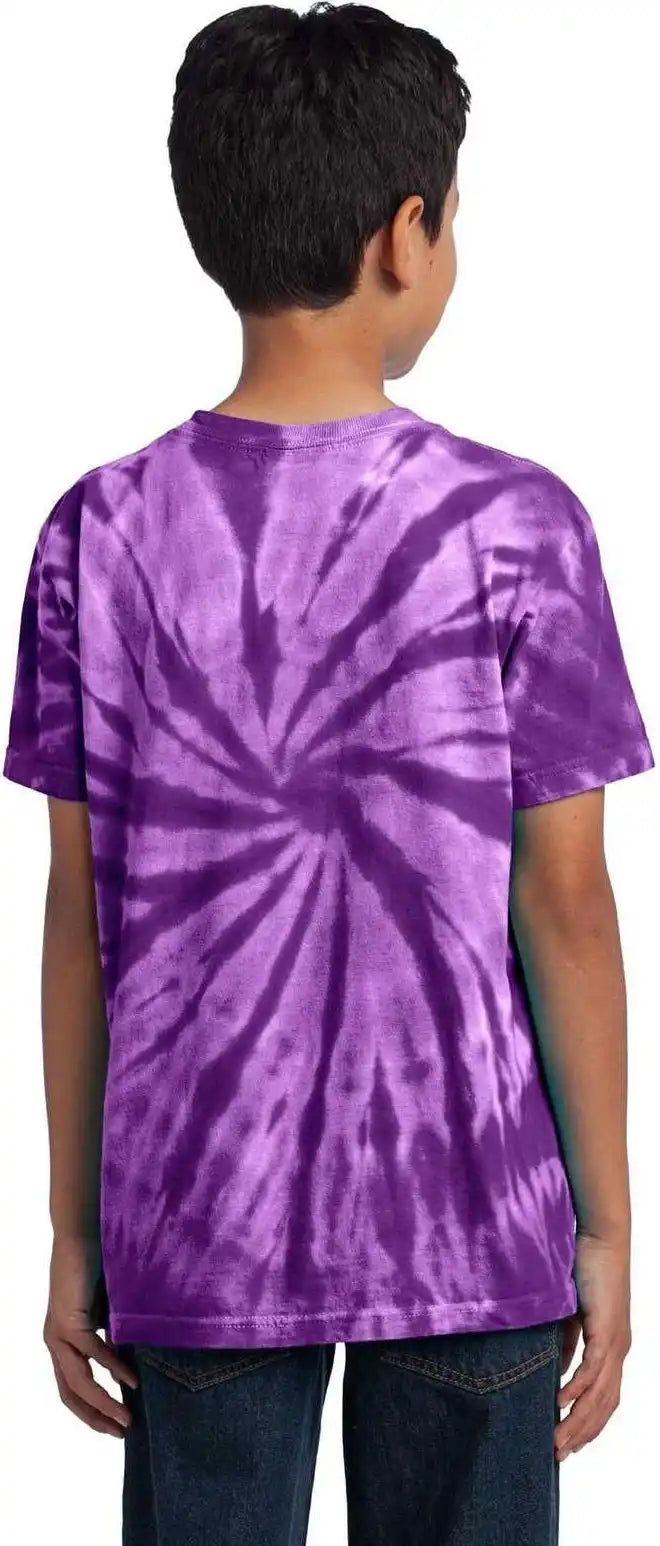 Port & Company Pc147y Youth Tie-dye Tee - Purple