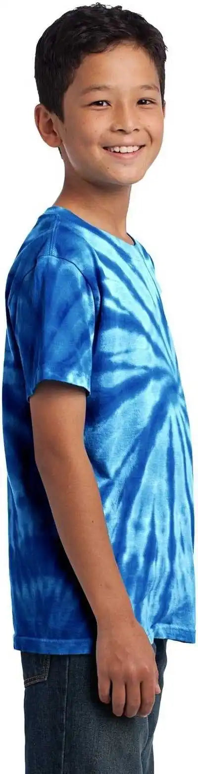 Port &amp; Company Pc147y Youth Tie Dye Tee Royal