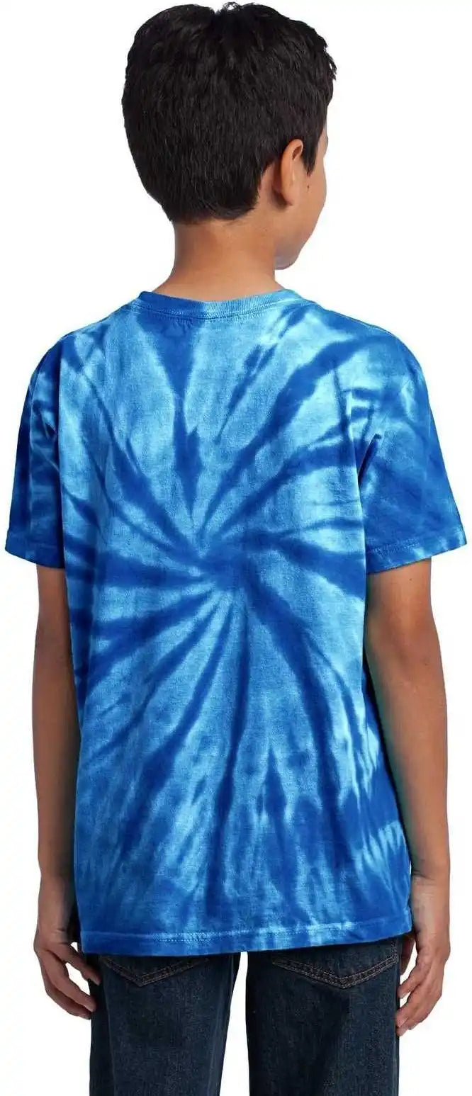 Port & Company Pc147y Youth Tie Dye Tee Royal