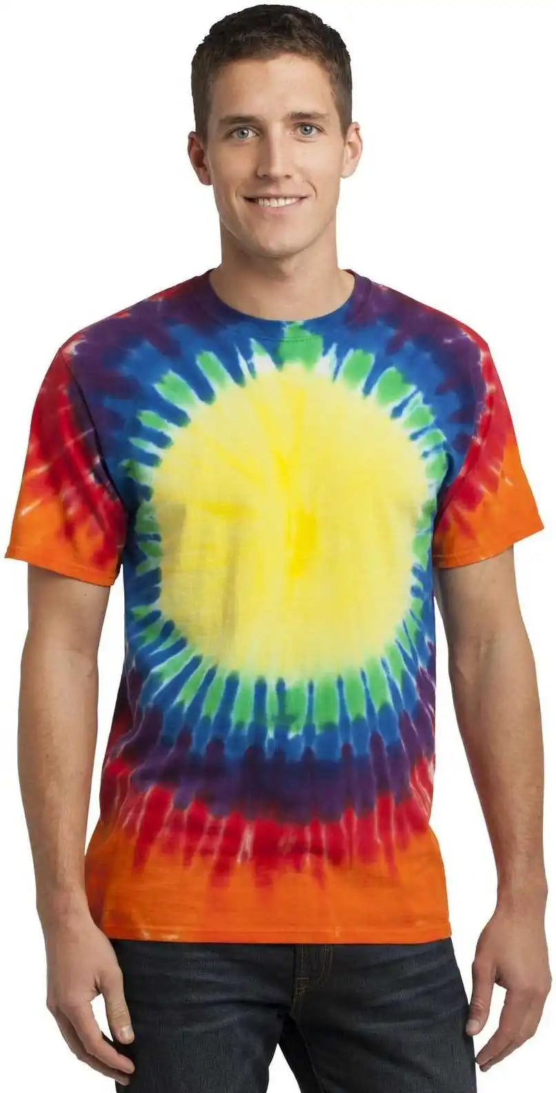 Port &amp; Company Pc149 -window Tie-dye Tee - Rainbow