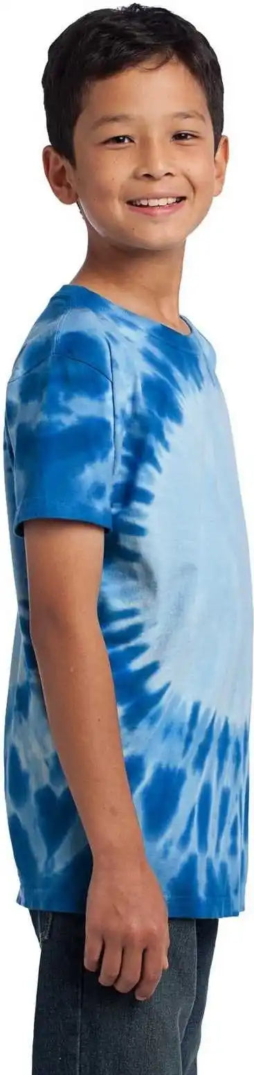 Port &amp; Company Pc149y Youth Window Tie-dye Tee - Royal