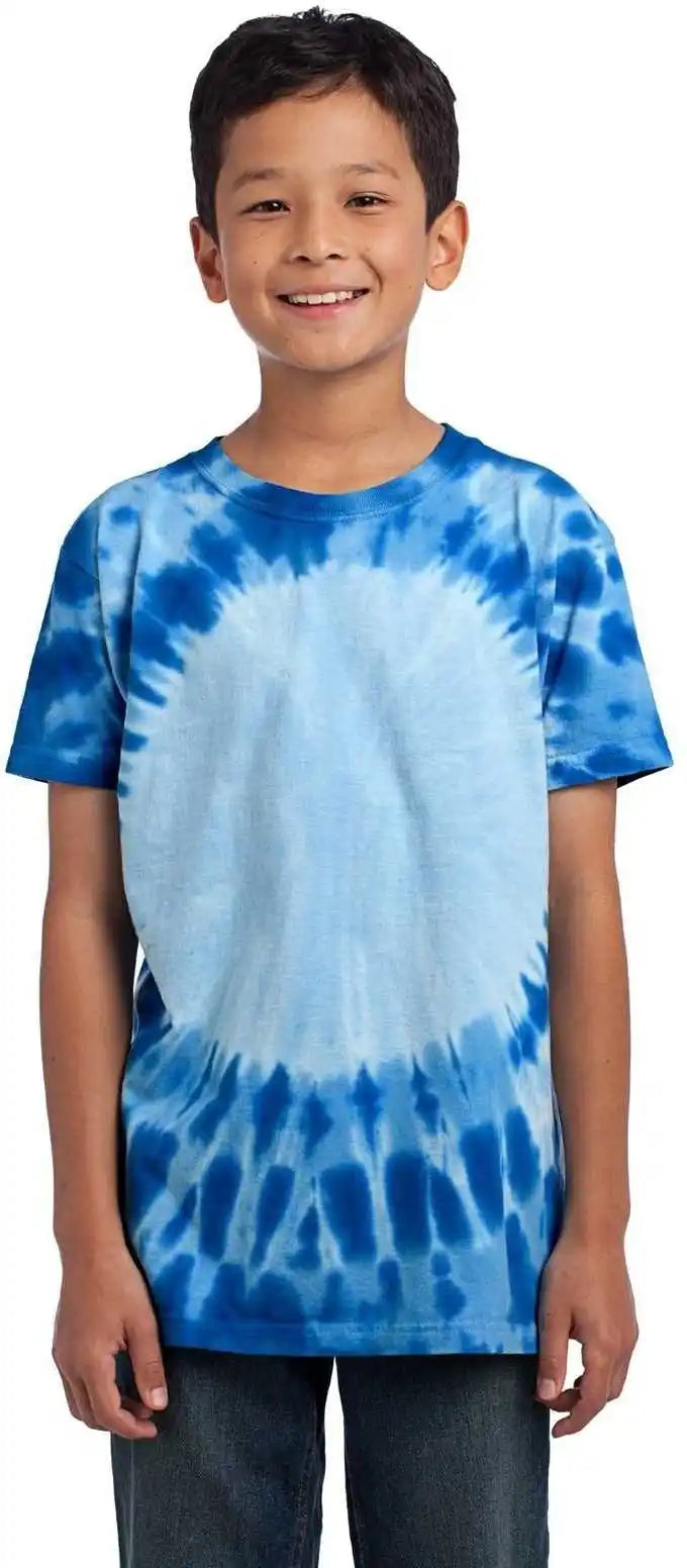 Port &amp; Company Pc149y Youth Window Tie-dye Tee - Royal