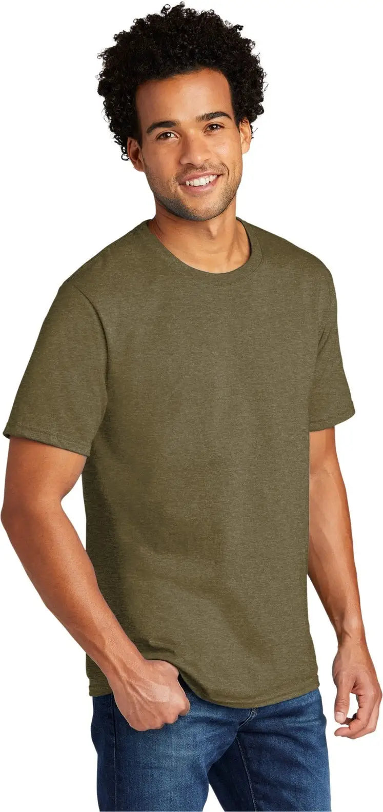 Port & Company Pc330 co Tri-blend Tee - Coyote Brown Heather