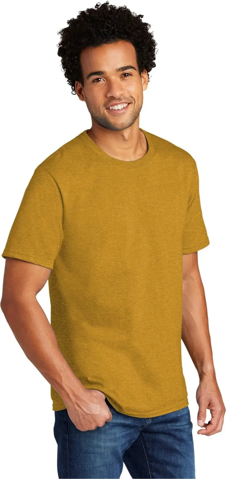 Port & Company Pc330 co Tri-blend Tee - Ochre Yellow Heather
