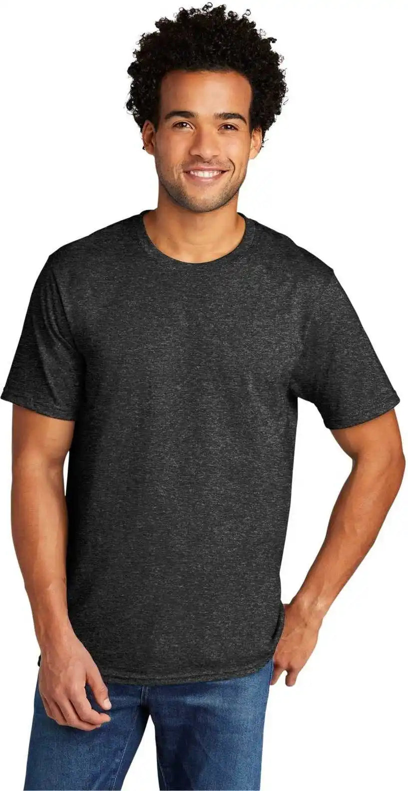 Port & Company Pc330 Tri Blend Tee Black Heather