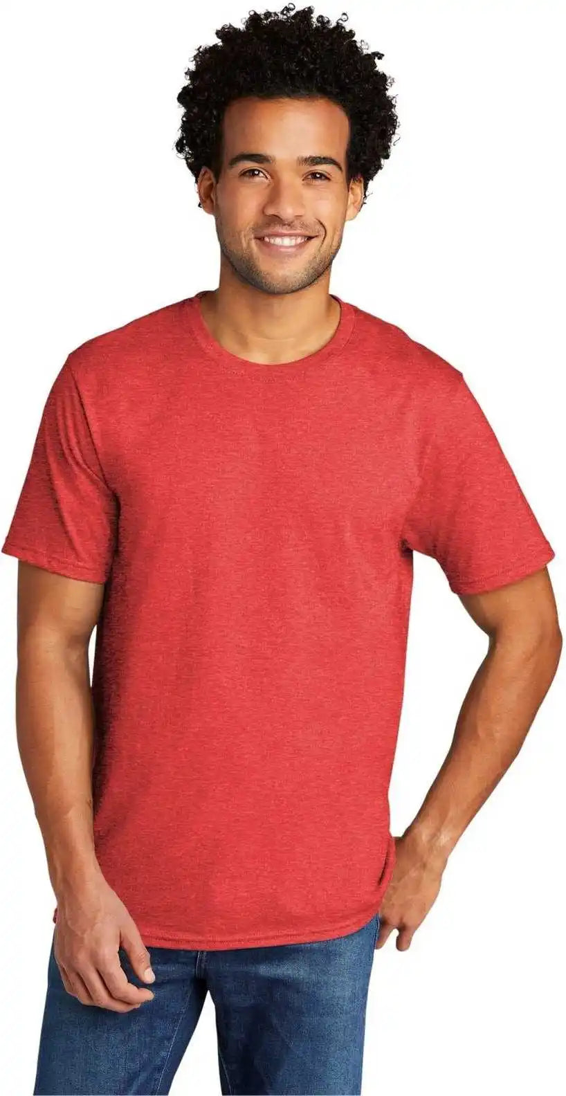 Port & Company Pc330 Tri-blend Tee - Bright Red Heather