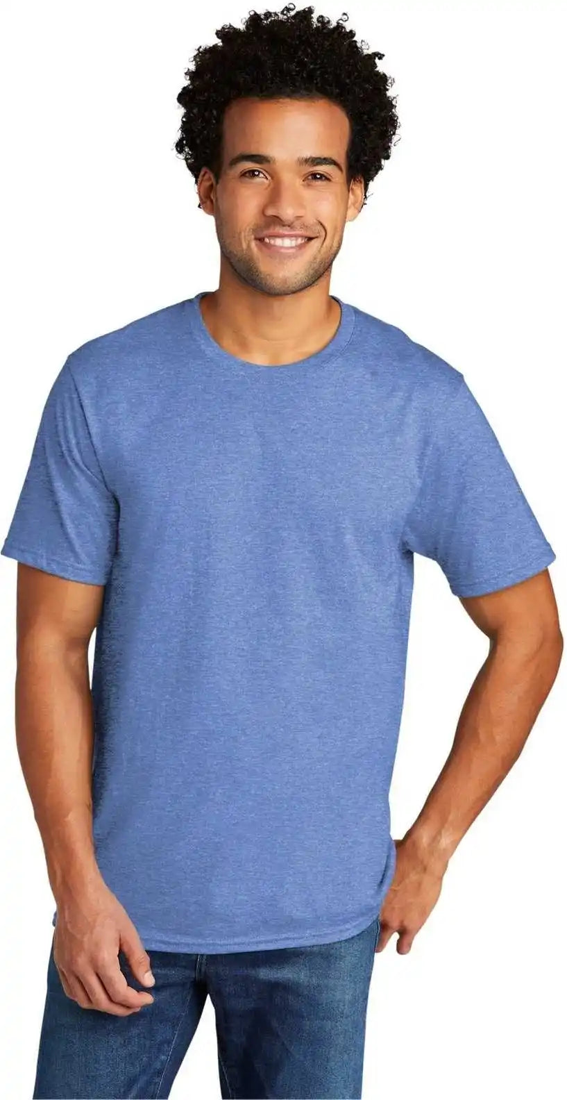 Port &amp; Company Pc330 Tri Blend Tee Carolina Blue Heather