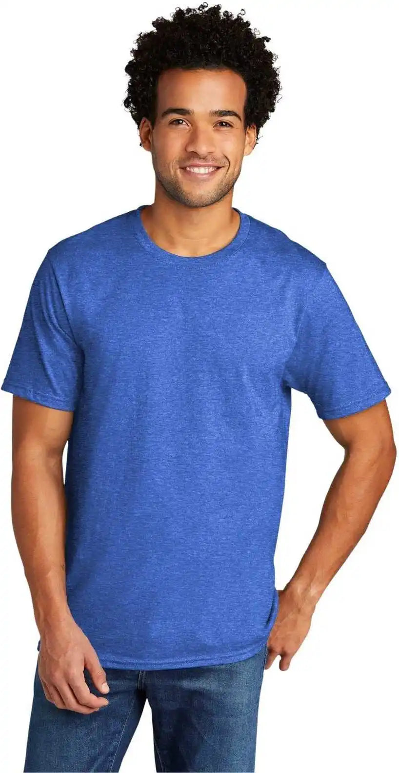 Port &amp; Company Pc330 Tri Blend Tee Heather Royal