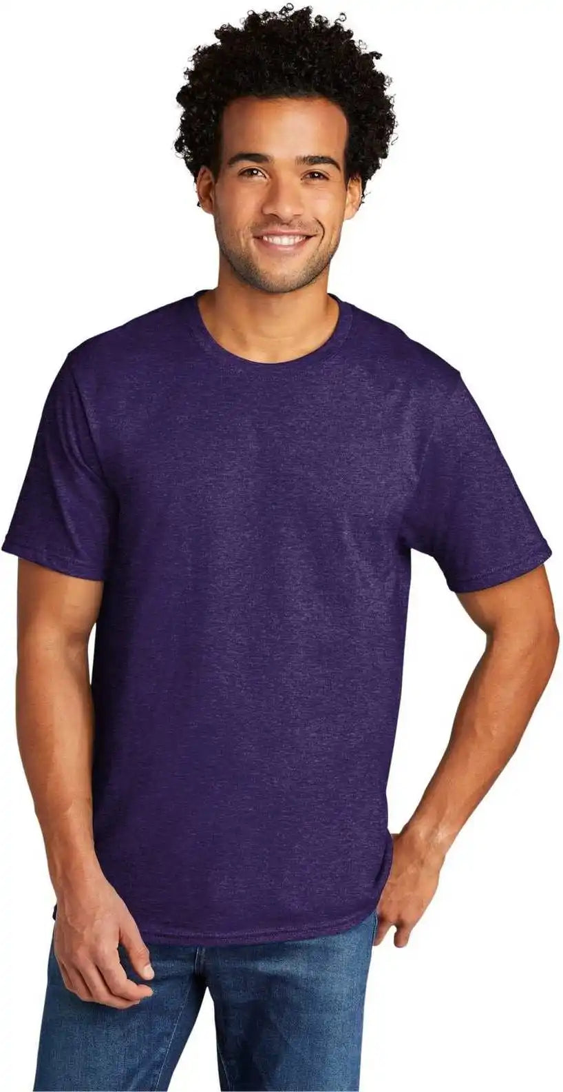 Port & Company Pc330 Tri Blend Tee Team Purple Heather