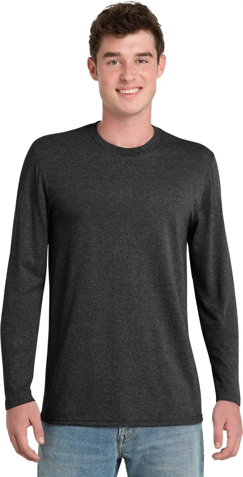 Port & Company Pc330ls co Tri-blend Long Sleeve Tee - Black Heather - Adult s