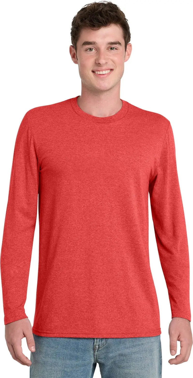 Port & Company Pc330ls co Tri-blend Long Sleeve Tee - Bright Red Heather - Adult s