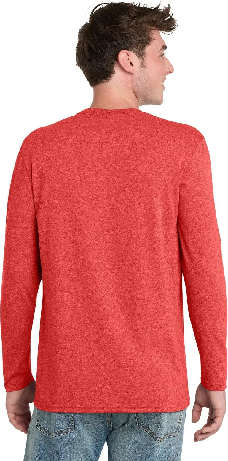 Port & Company Pc330ls co Tri-blend Long Sleeve Tee - Bright Red Heather
