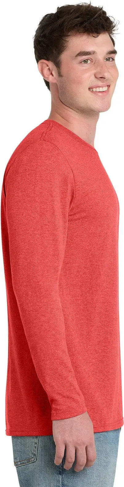 Port & Company Pc330ls co Tri-blend Long Sleeve Tee - Bright Red Heather