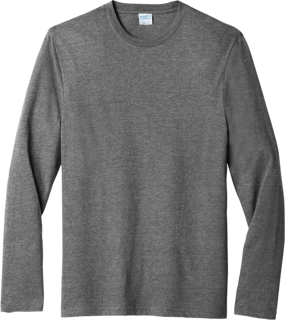 Port & Company Pc330ls co Tri-blend Long Sleeve Tee - Graphite Heather