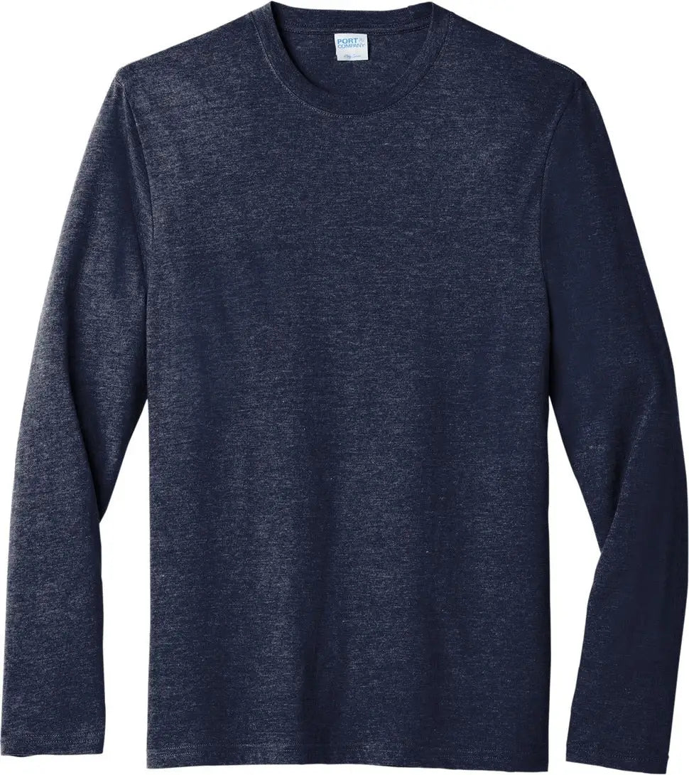 Port & Company Pc330ls co Tri-blend Long Sleeve Tee - Team Navy Heather