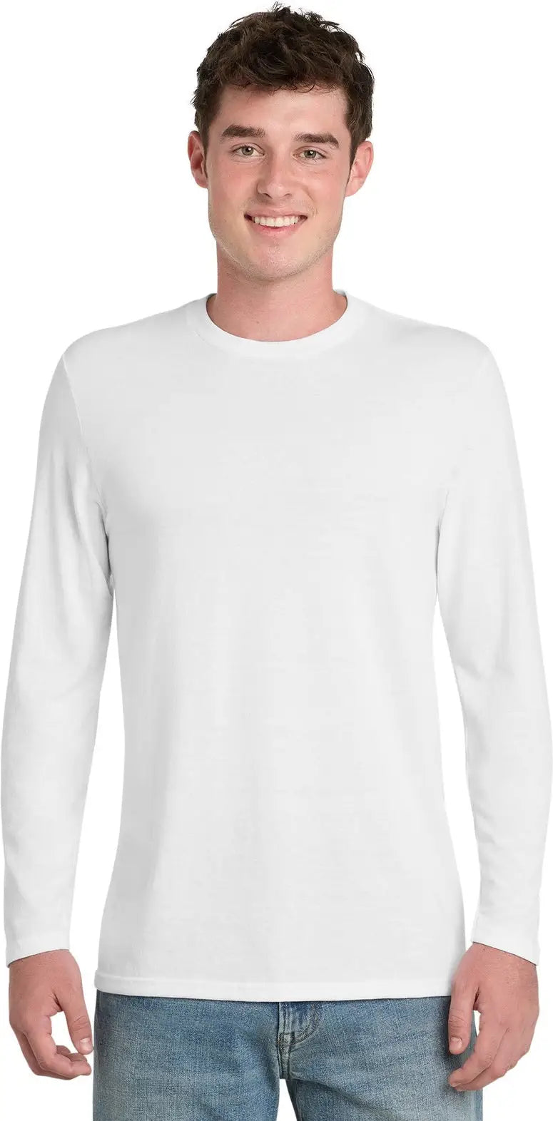 Port & Company Pc330ls co Tri-blend Long Sleeve Tee - White - Adult s