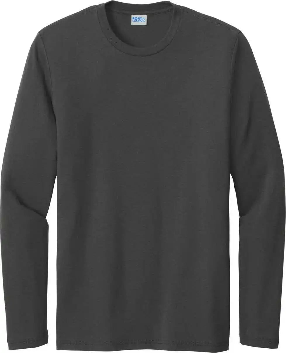 Port & Company Pc330ls Tri-blend Long Sleeve Tee - Coalgrey