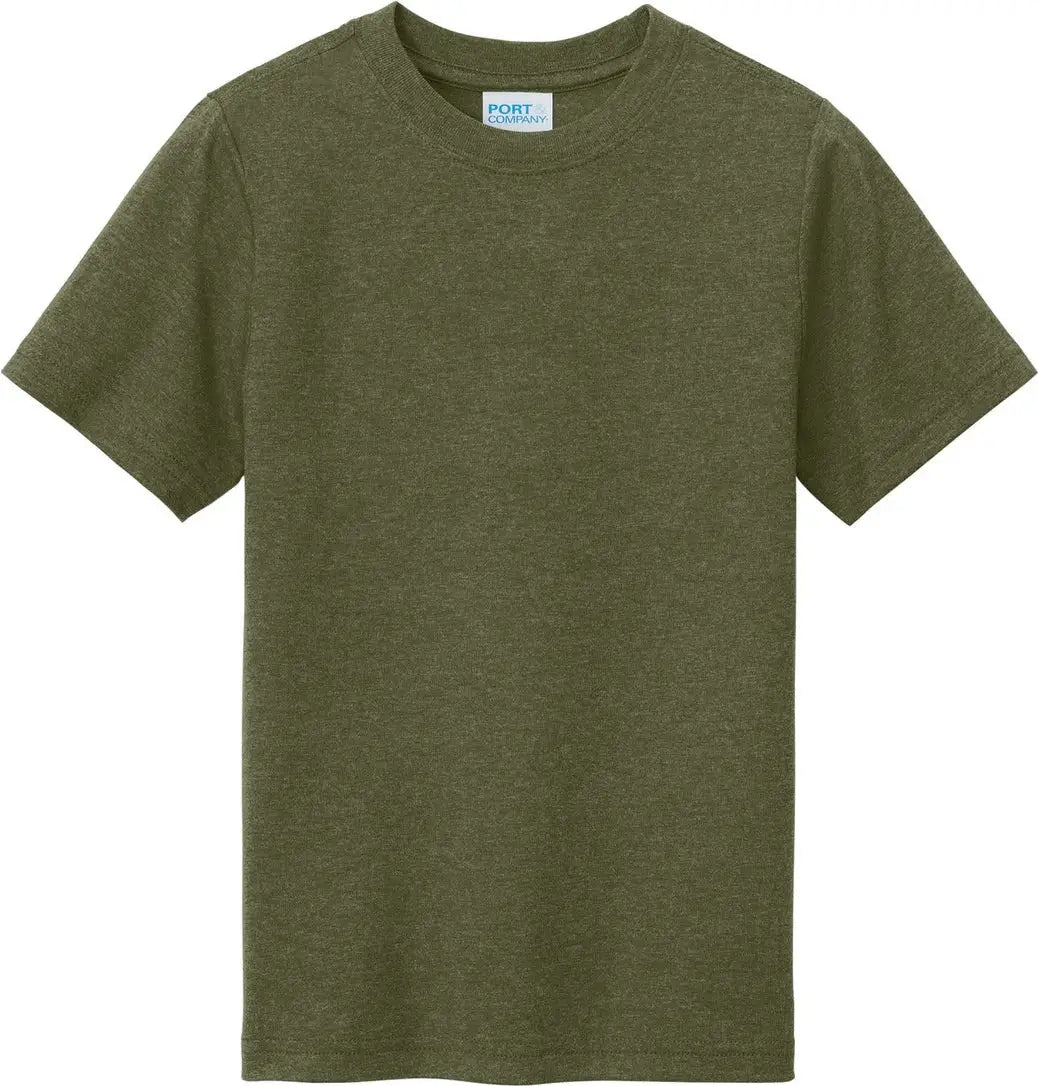 Port & Company Pc330y co Youth Tri-blend Tee - Military Green Heather